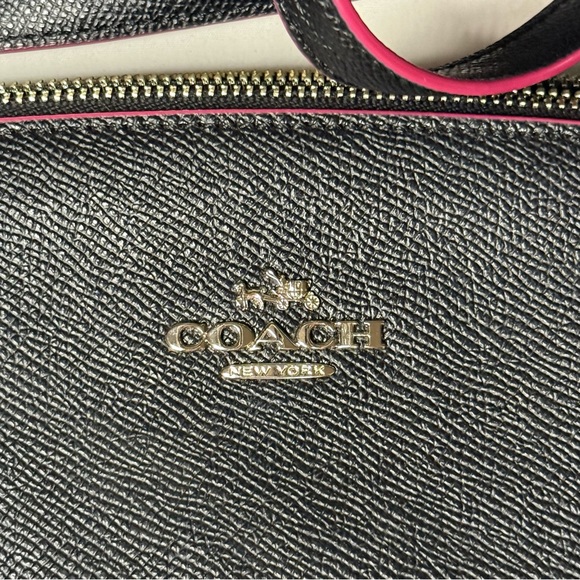 Coach Christie Carryall Satchel Small Black/Pink/White Edging w/Hangtag - Picture 2 of 13